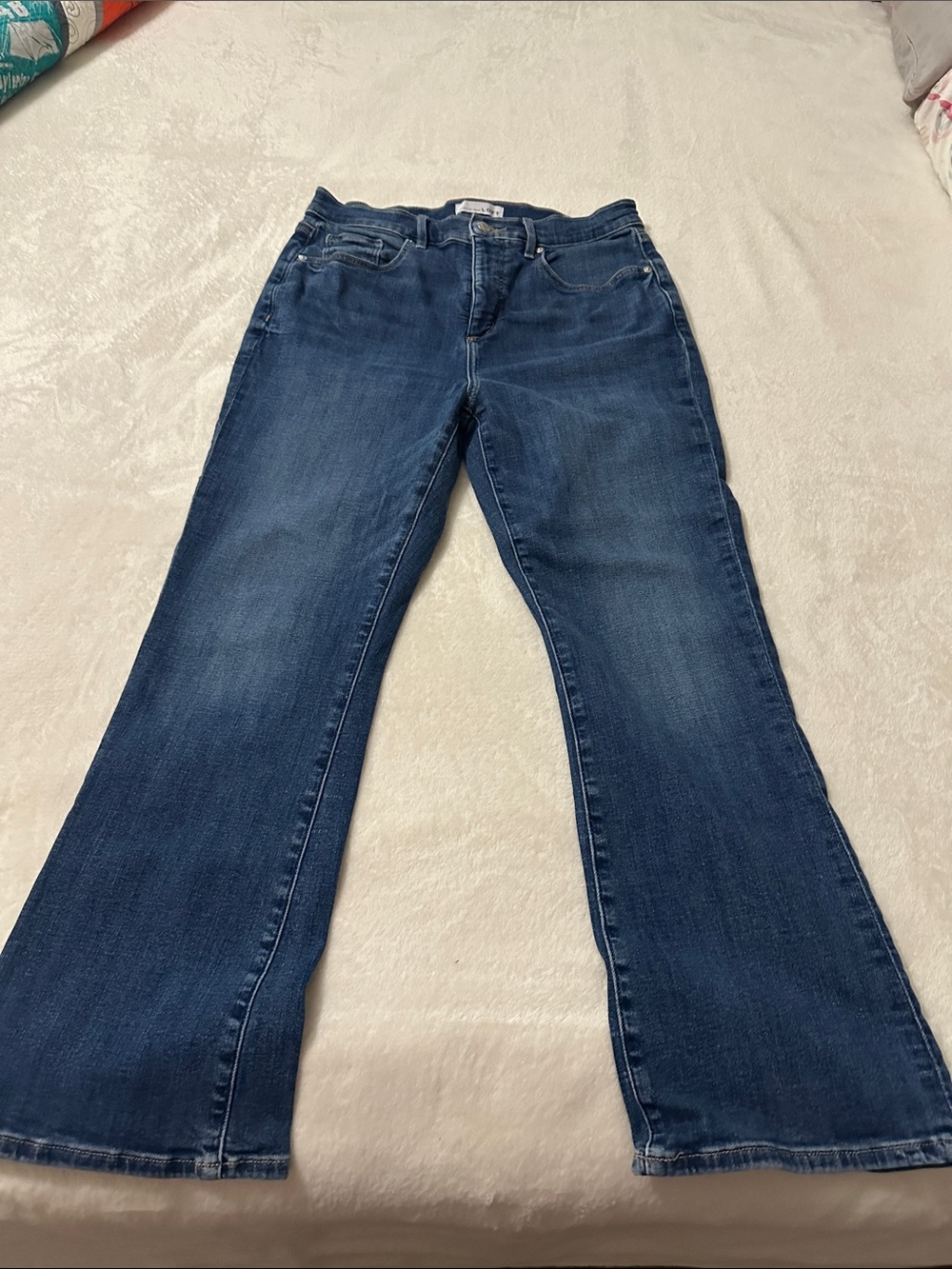 💙Loft- Classic Women's Bootcut Jeans in Dark Blue